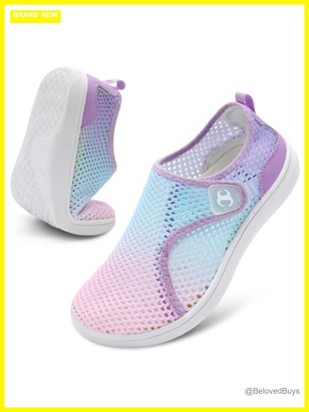 Quick-Dry Water Shoes Wide Width Barefoot Non-Slip Flat Sandals